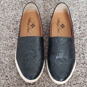 Patricia Nash Lola Floral Leather Slip-on Sneakers